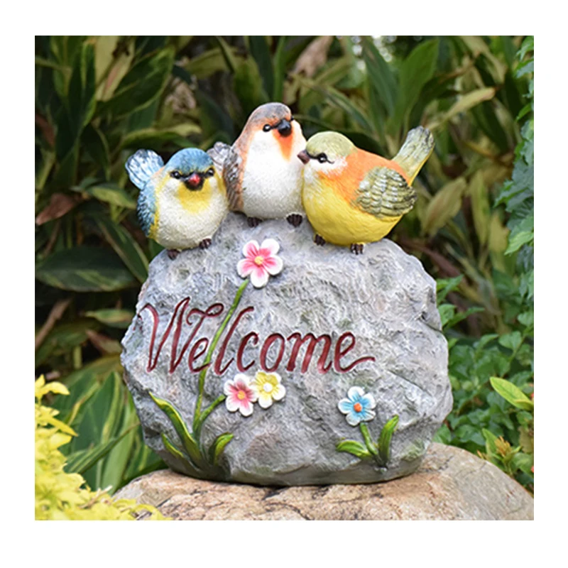 Garden Cement Animal Ornaments bird Figurines For Outdoor Decorations For Your Yard and garden