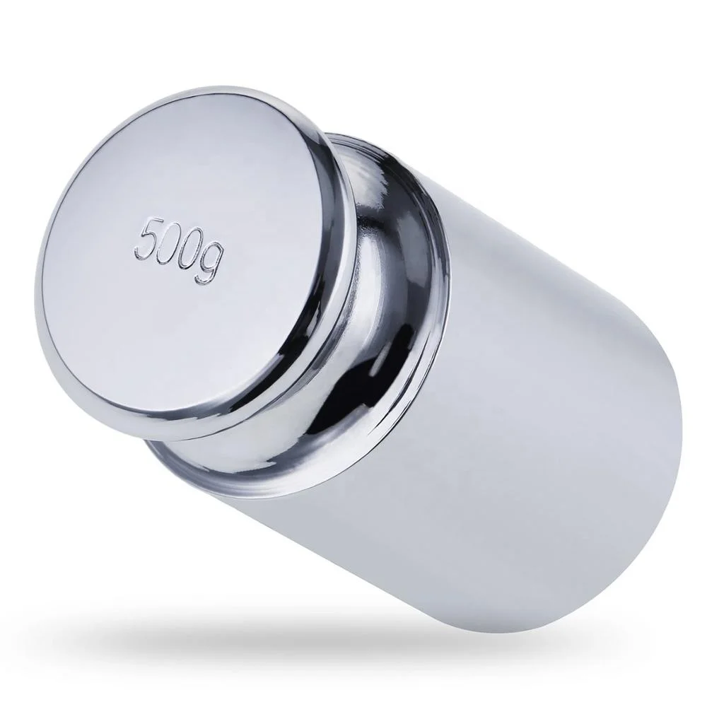 High Precise Individual Laboratory 500g Calibration Scale Weight with Chrome Plating Steel for Electronic Digital Scale Balance
