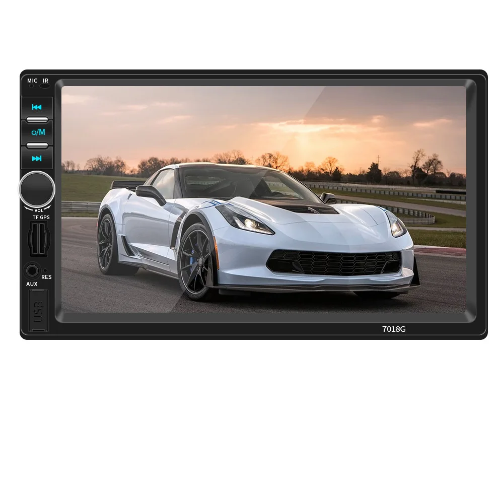 Завод универсальный 7-ми дюймовый Hd Android Gps навигационная система Мультимедиа Bt Радио 2din автомобильный аудио Mp5 плеер 7018 г