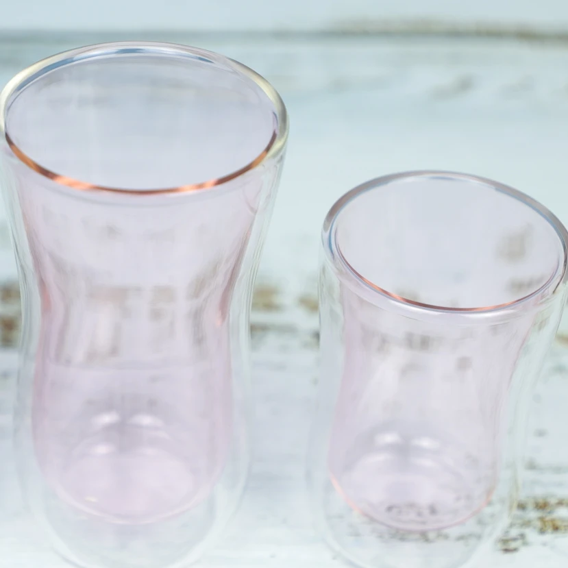 
Borosilicate Double Wall Drinking tumbler glass 