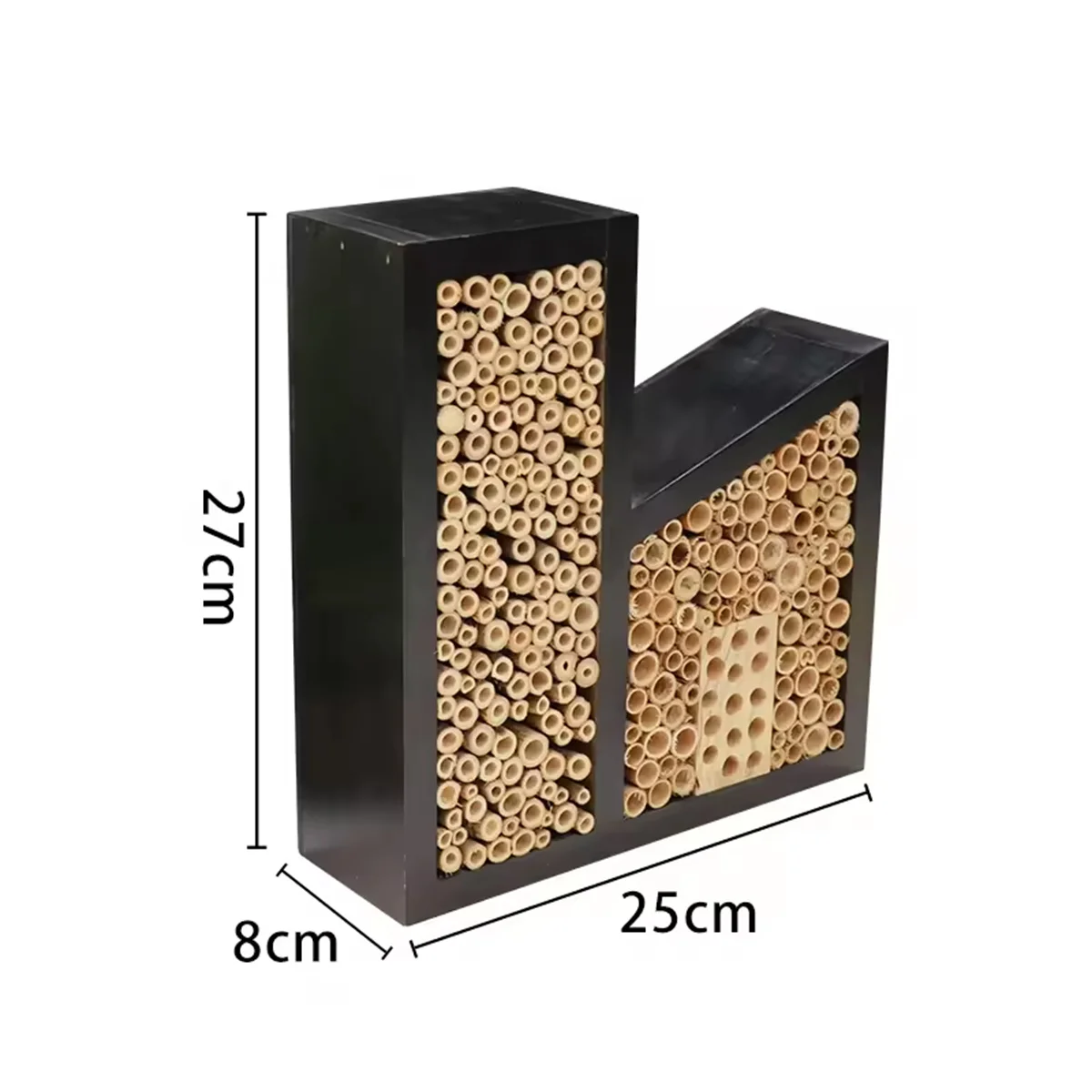 WILDMX Simple garden decoration hanging wood insect bee butterfly house small animal solid wood insect hotel