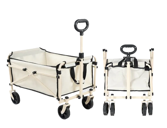 NPOT Cheap Low Price Foldable Small Size Camping Cart Folding Utility Wagon For Beach