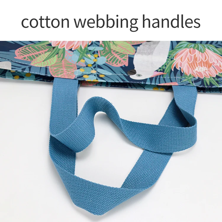 Custom Recycled Beach Style Women Tote Bag Eco Friendly RPET Water Bottles Reusable Doubdle Handle Shopper Bag With Inner Pocket