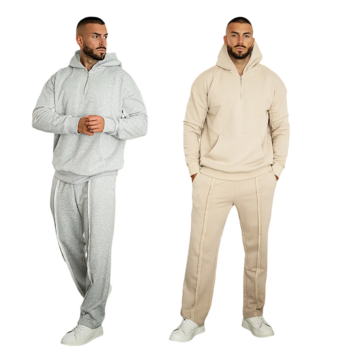 Gingtto Sweatpants And Hoodie Set Wholesale Men Sportswear Custom Logo Hooded Set