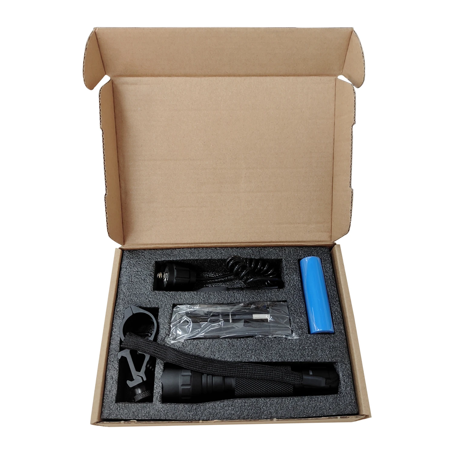 Strong Light LED Waterproof Torch Light Tactical Flashlight Emergency Flashlight with Mount
