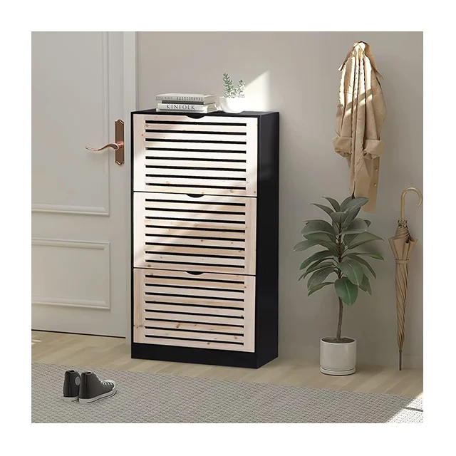 Hot sale good design wooden MDF shoe rack cabinet modern storage organizer shoe cabinet