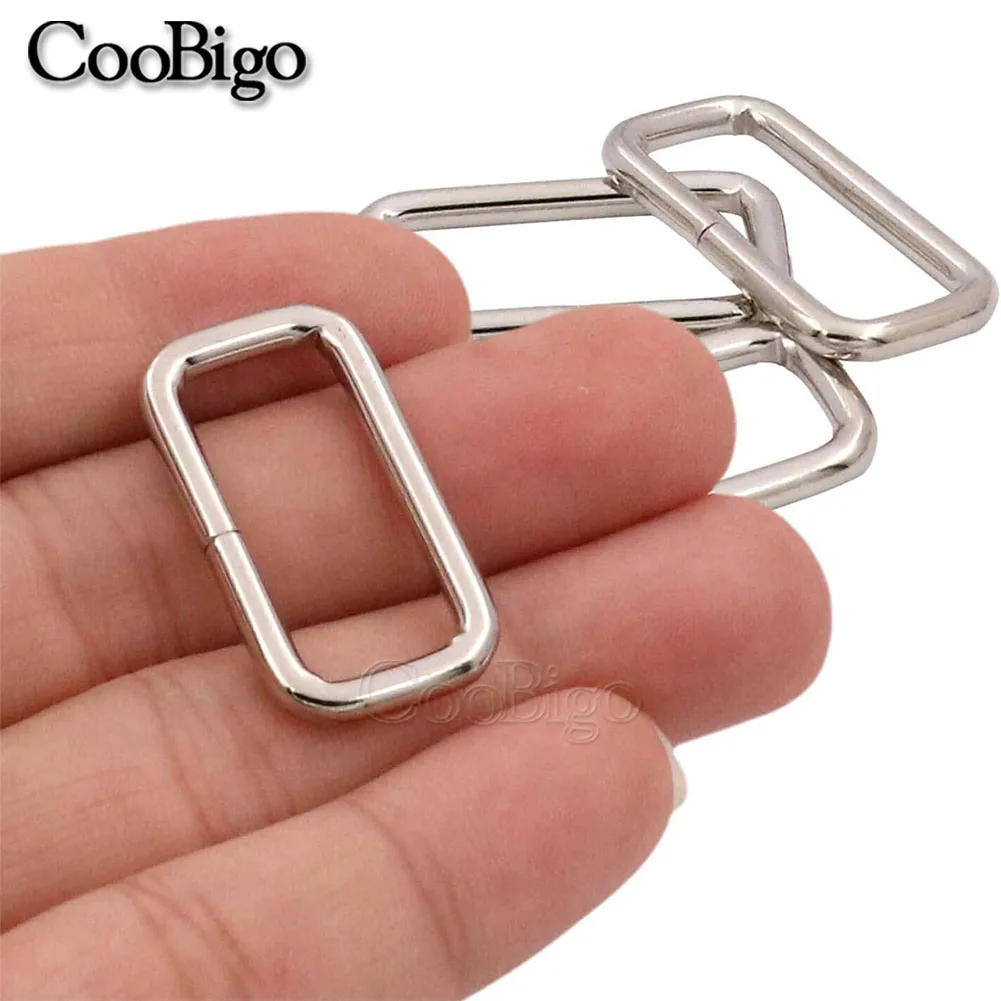 Rectangle D Ring Clasp Buckle Metal Loop Adjustable Handbag Belt Bag Webbing Strap Fastener Pet Collar DIY Craft Accessories