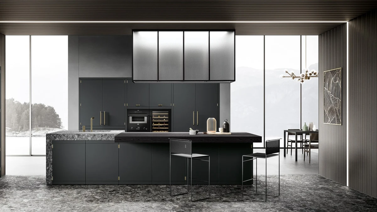 Американские современные дизайнерские настенные базовые элементы серые лакированные кухонные шкафы