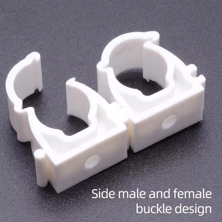 Pipe clamp Different models can be linked plastic wall cable clip Commonly used in decoration pipe clip