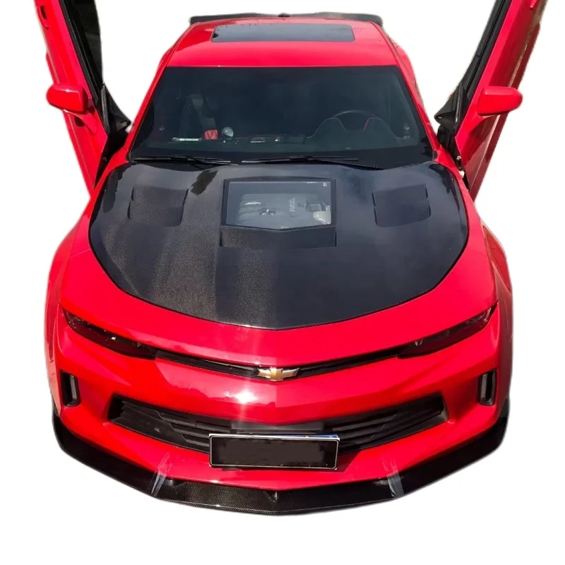 TSP стиль углеродное волокно капот предназначен для Chevy Camaro автомобильные аксессуары крышки двигателя