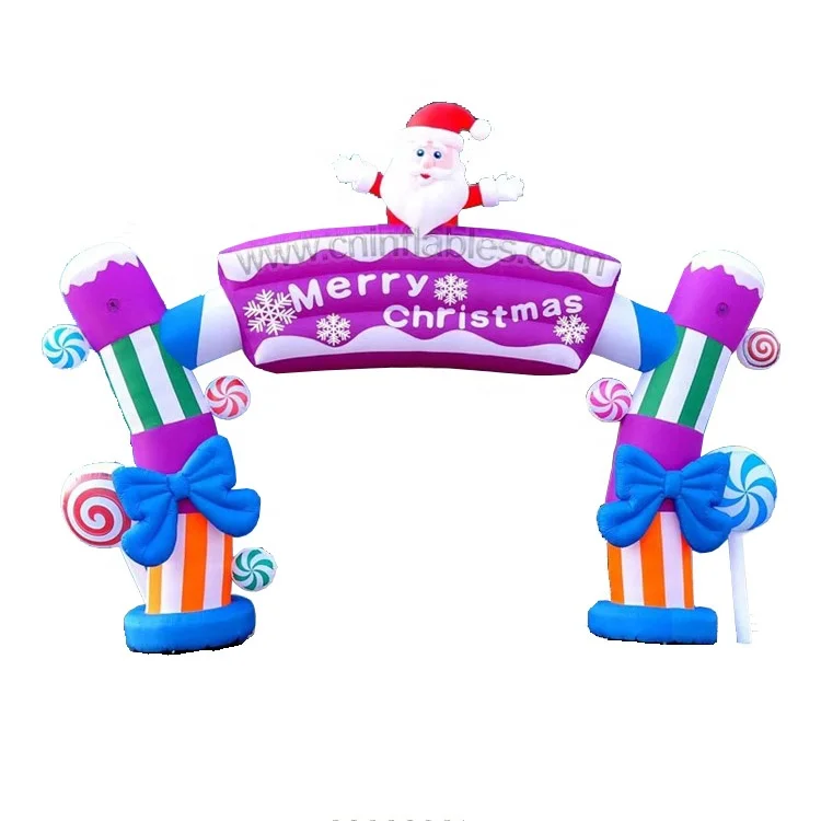 Orient Inflatable Happy Christmas customized Inflatable Christmas arch door