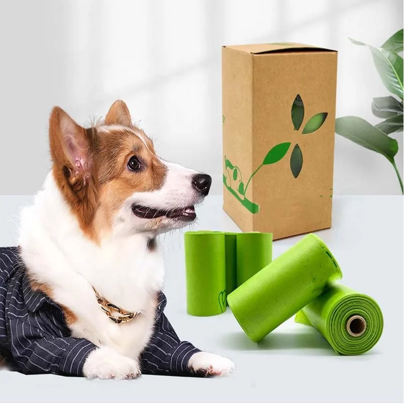 PVA 100% water biodegradable dog poop bag standard size with different colors