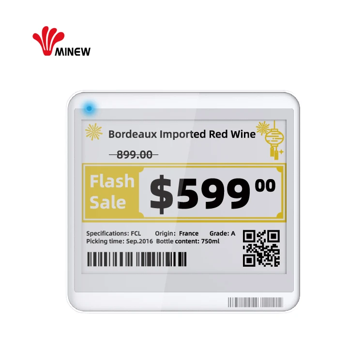 Ble esl 4,2 Цифровая беспроводная цена wifi электронная полка этикетка дисплей pricetag