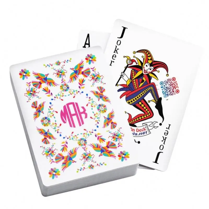 Waterproof Sublimation Playing Card With Box Front And Back Printing Logo Gold Paper Pvc Plastic Game Custom Poker Playing Card