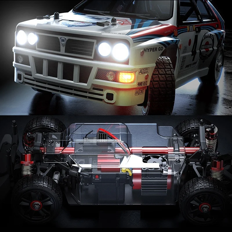 MJX Hyper Go 14302 2 4G 1:14 раллийный грузовик игрушечный Багги Дрифт гоночный сплав металла бесщеточный 4WD 4x4 Радиоуправляемый автомобиль RTR