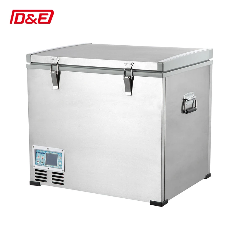 DC 12V24v AC 110 220V 45L Car Compressor Large capacity family picnic outdoor camping car boat refrigerator For Truck RV Caravan