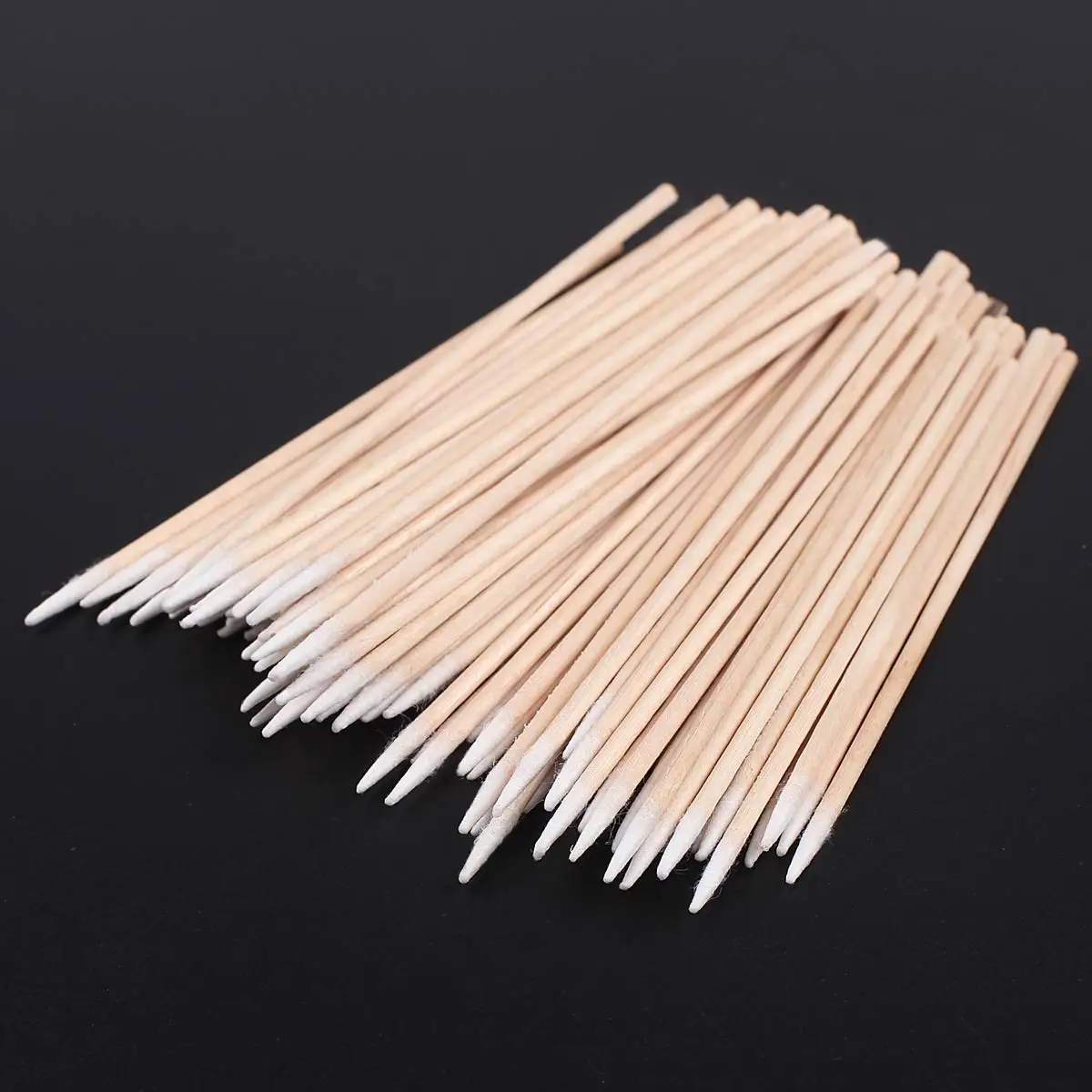 Wholesale Pointed Cotton Swabs Microblading Headed Wood Tattoo Supplies Industrial Application Cotton Tipped Applicator Buds