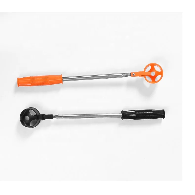 HOW TRUE Wholesale Aluminium Tube Mini Five Segment Golf Ball Picker Telescopic Handle Underwater Golf Ball Retriever