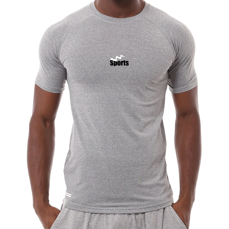 High Quality Mens T Shirt Casual Custom T-Shirt Printing Sport Gym Spandex Cotton Plain Black T Shirt OEM Wholesale