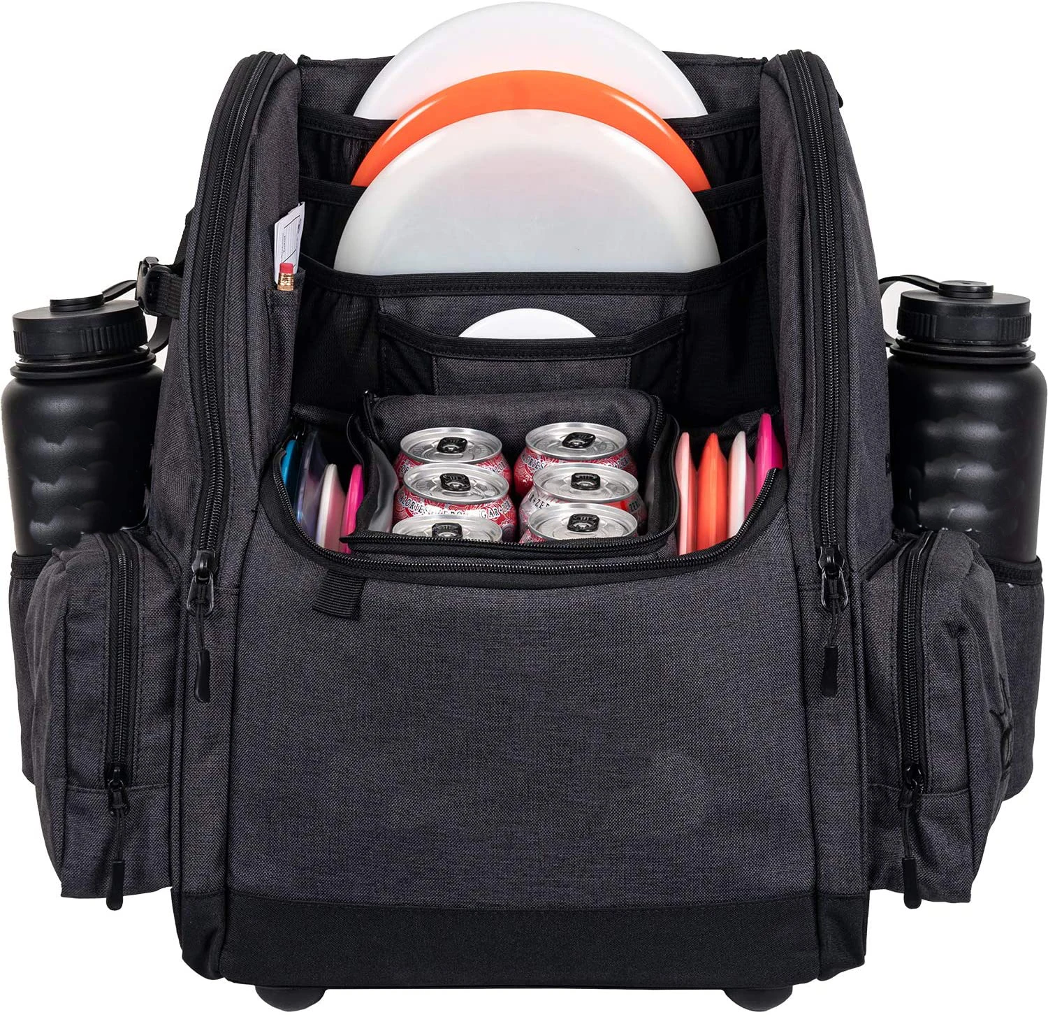 New Style Custom Light Sports Pack Backpack Disc Golf Bag 25+ Discs Golf Backpack with Remove Cooler Bag