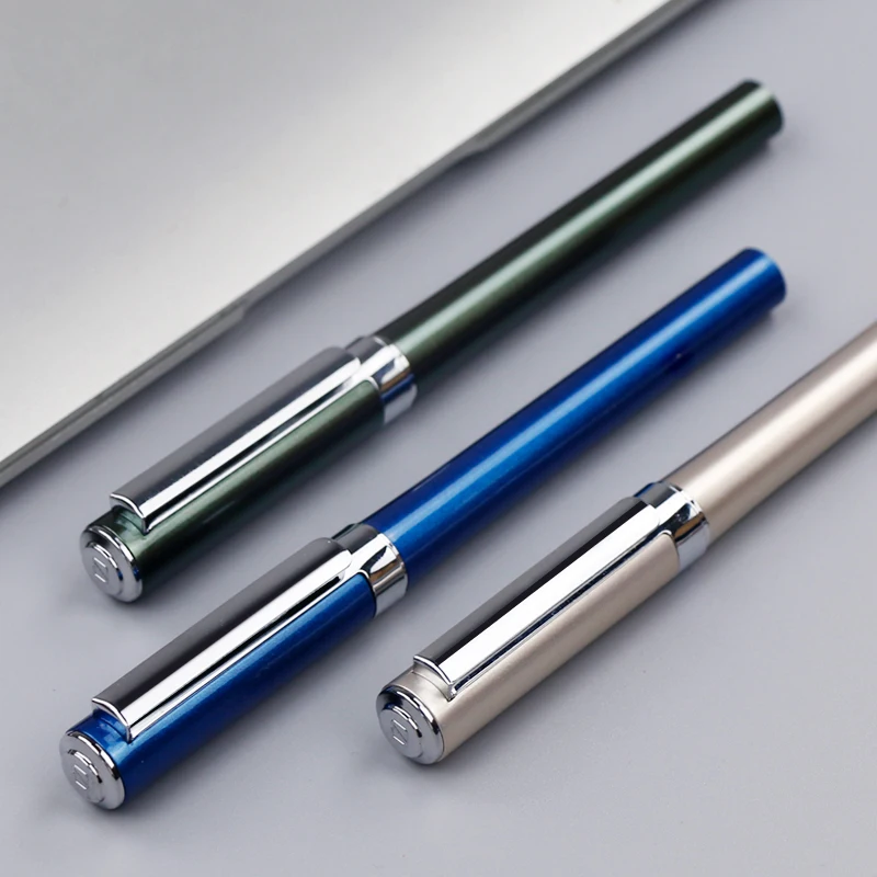 Wholesale 0.5 0.7 Writing Simplicity Design Ink Metal Fountain Pens