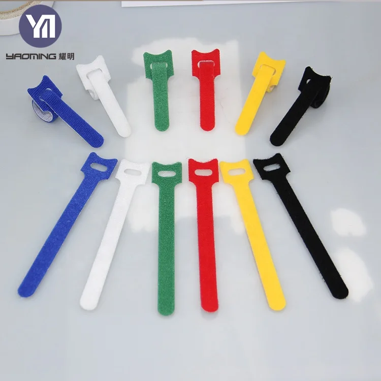 T-Shaped 50-Pack Cable Ties - Cat-Shaped Self-Adhesive Cable Organizers, Velcroes Wire Management Solutions for Tidy Storage