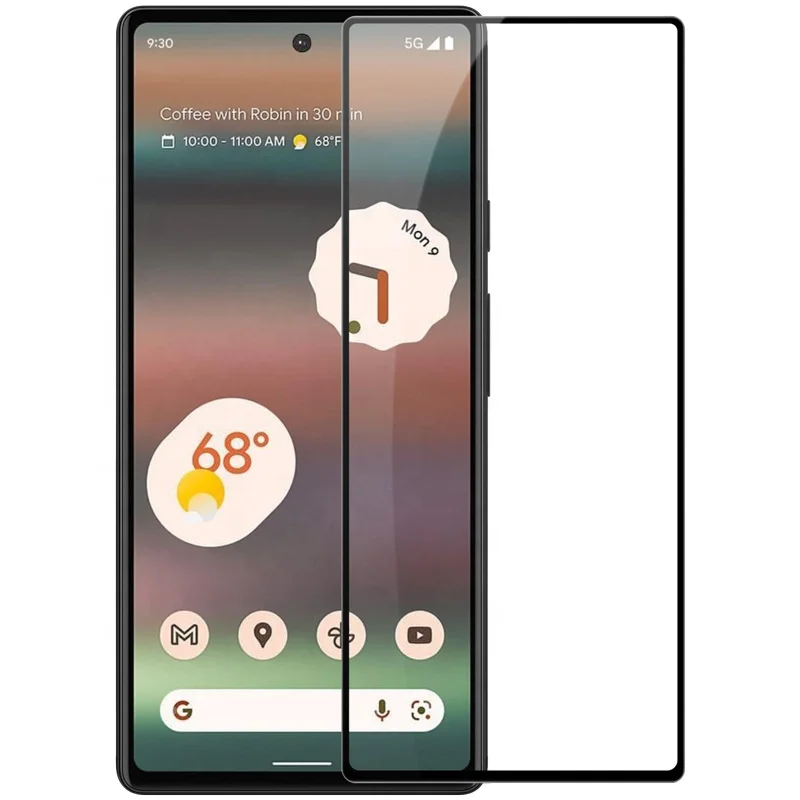 3d oleophobic coating smart touching full cover curved tempered glass screen protector pixel 7 pro