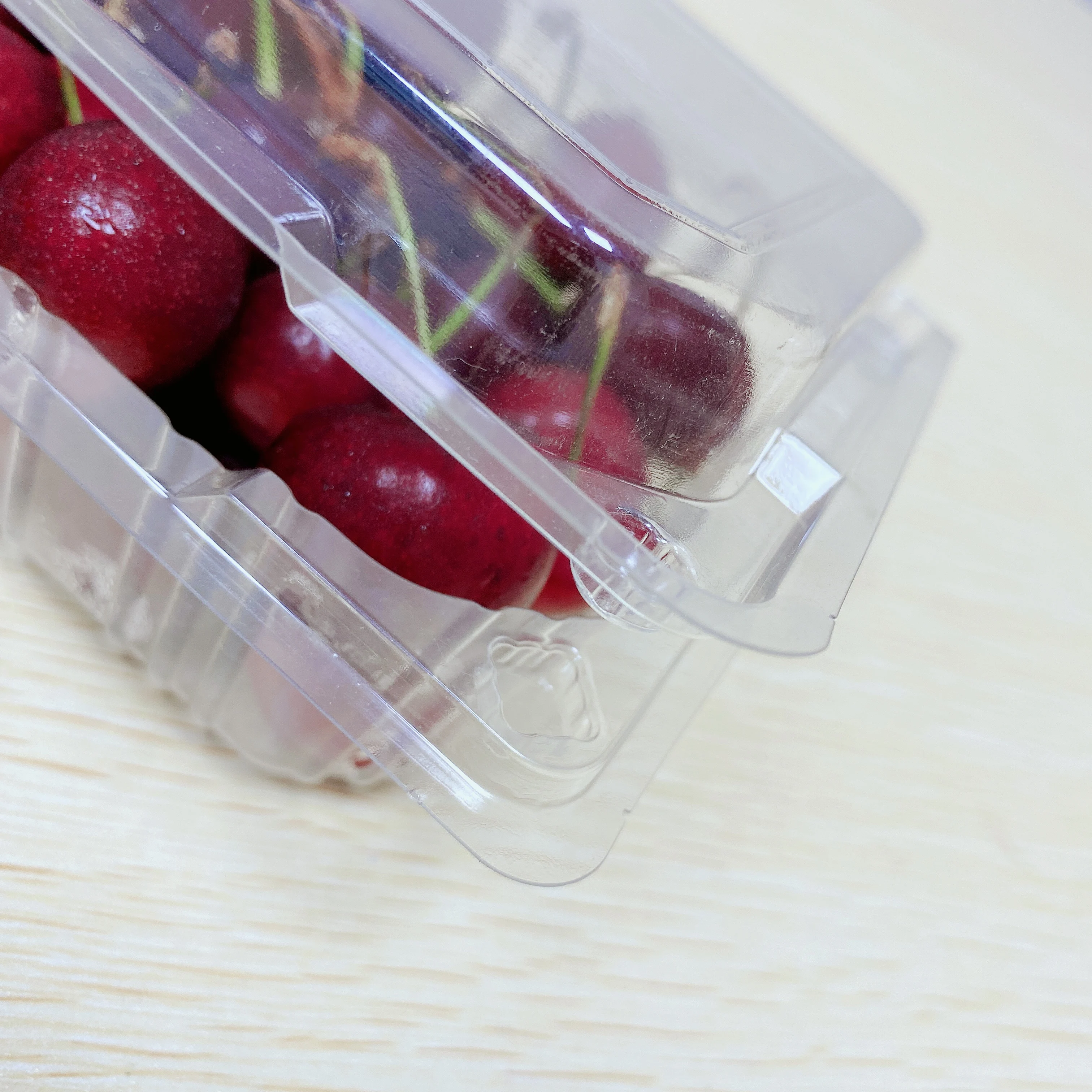 
Mini Use Wholesale Pulp Molding Transparent Plastic Fruit Container Basket 