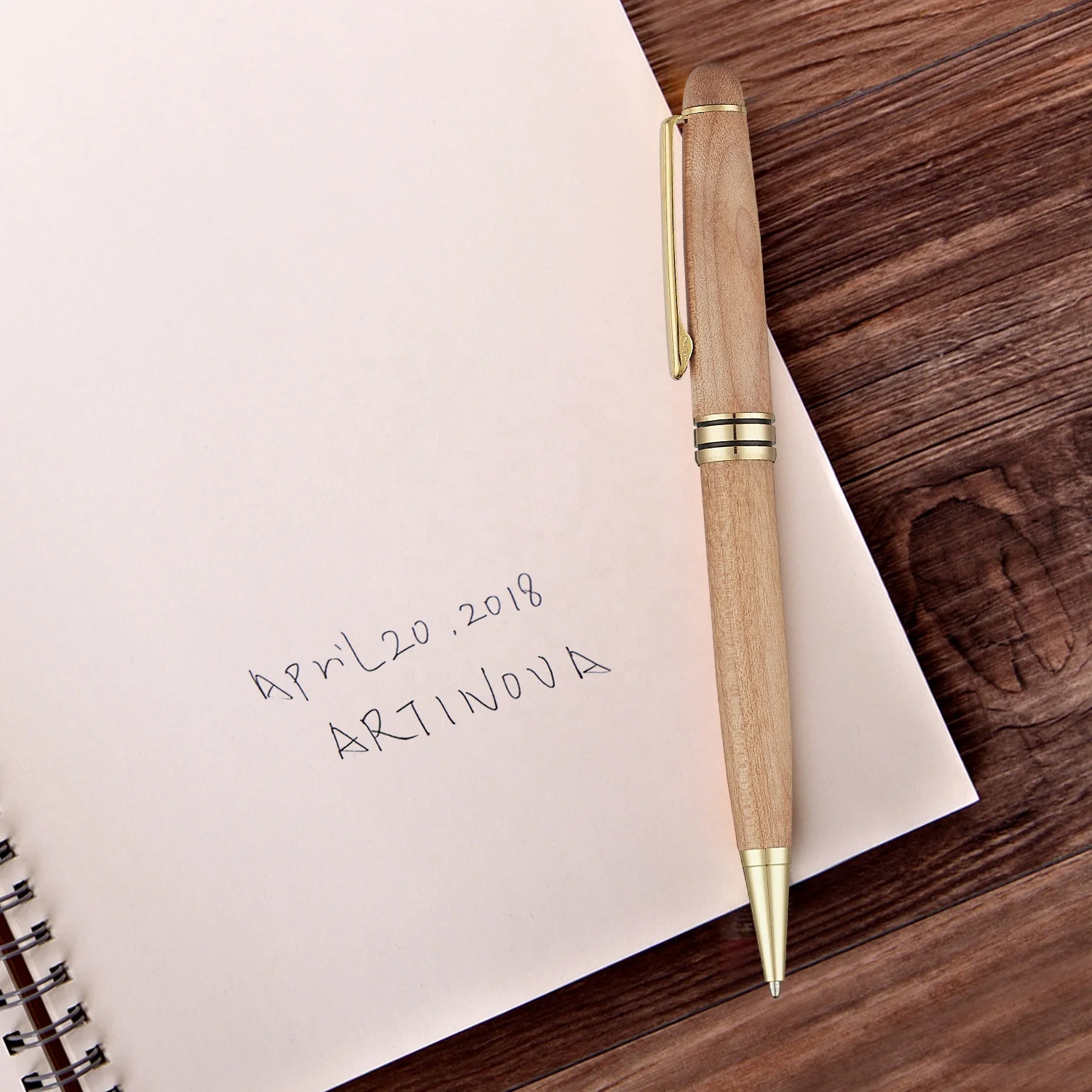 Лидер продаж, популярная офисная деревянная Роскошная ручка с индивидуальным логотипом для офиса и школы