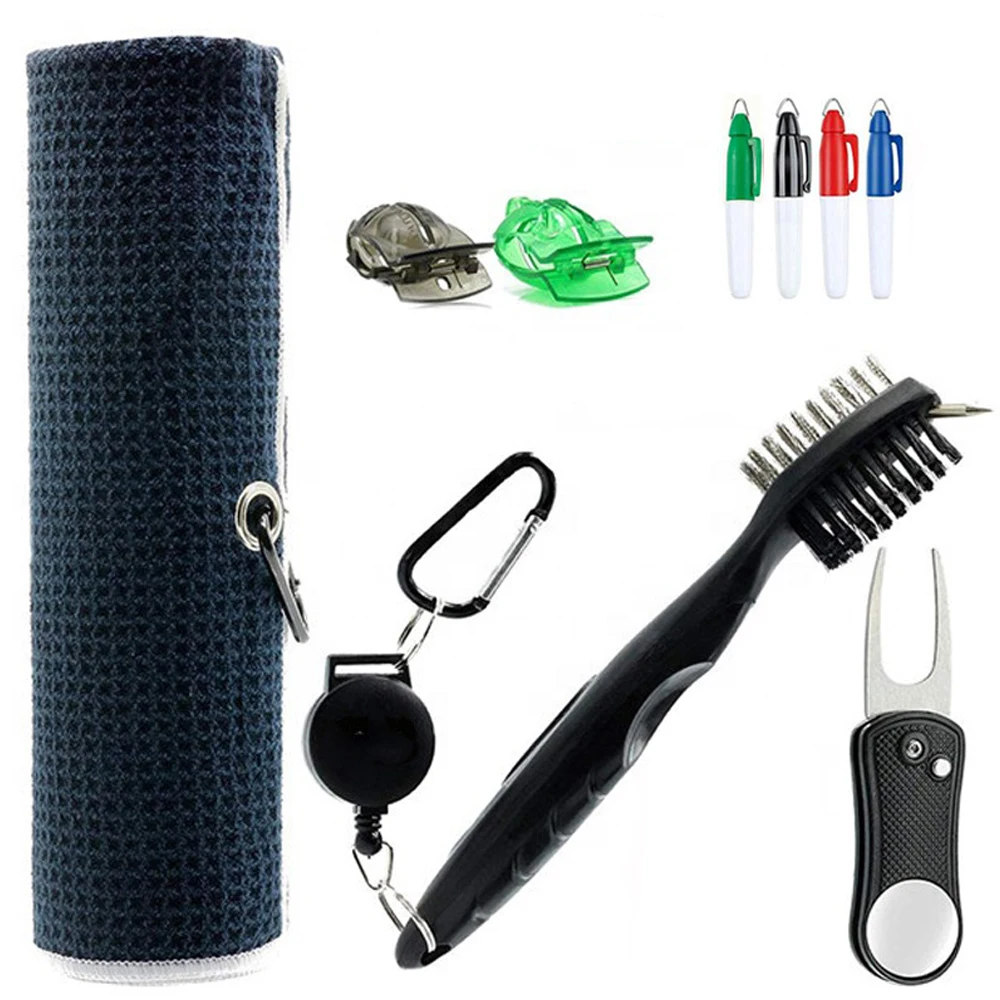 Custom logo cotton terry Golf Caddy Towel Large Caddie Style Golf Towel Simple Clean Design