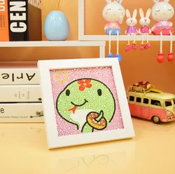 Полная Алмазная детская картина с рамкой ручной работы DIY Dducational Toys для детского сада студентов подарки оптовая продажа