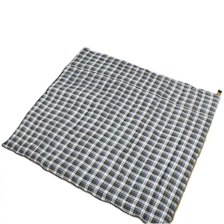 3 Season Warm and Comfortable 100% Cotton Flannel Camping Sleeping Bag for Cool Weather