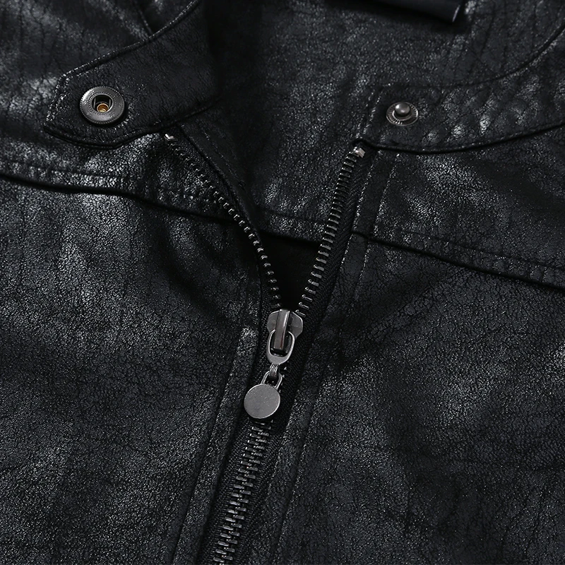 Casual PU Leather Jacket Women Classic Zipper Short Motorcycle Jackets Lady Autumn Soft Leather Basic Coat Black