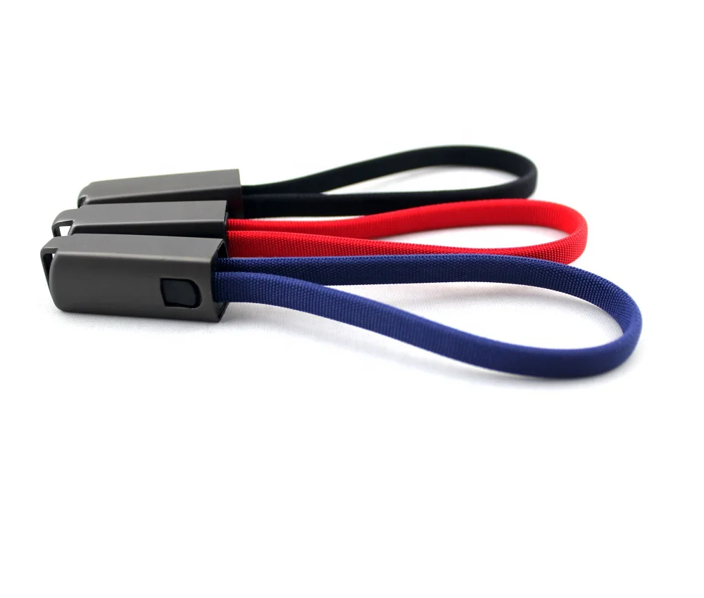 
Dongguan factory Высококачественный портативный мини брелок для ключей для смартфона 2 в 1 USB-кабель для зарядки с брелоком аксессуары 