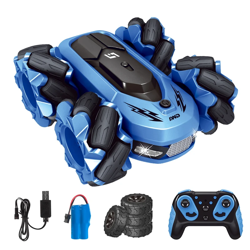popular 2.4Ghz high speed drifting dancing vehicle with flash light rotation 2 in 1 tires 4wd rc stunt car toy