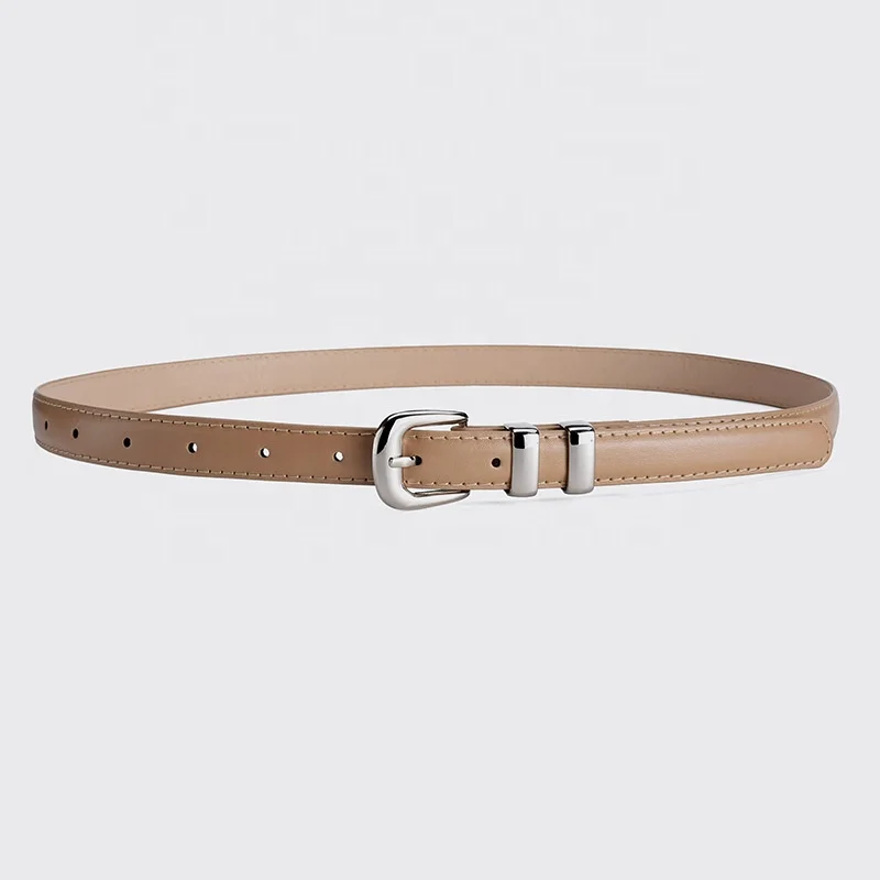 2023 New Products 1.8cm Wide Skinny PU Faux Leather Belt Dresses Thin Waist Belt for Women