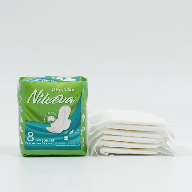 
Comfortable wholesale cloth soft care lady raw material sanitary napkin 