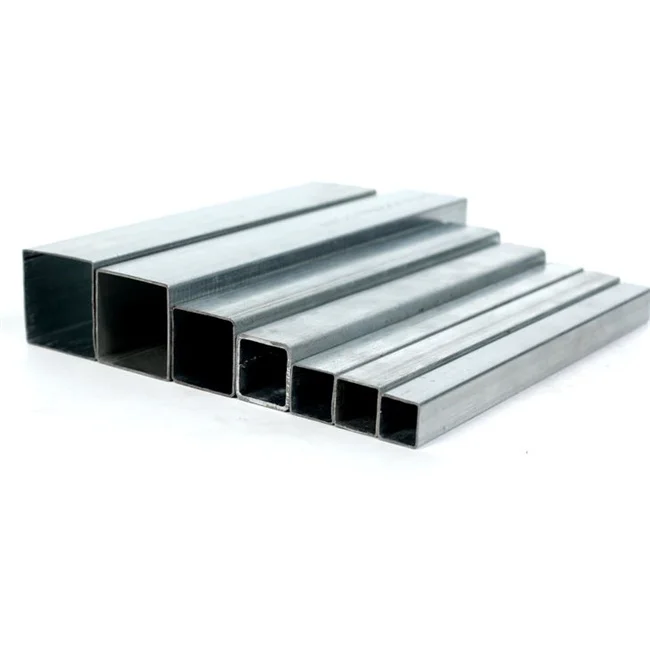 Q195 Low Carbon Steel Hot Dip Galvanized Coating Square Rectangular Tube MS Gi Hollow Section Steel Pipe