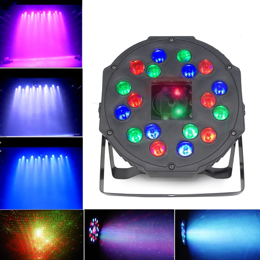 Waterproof wireless dj disco stage laser lighting led 18 par stage lights