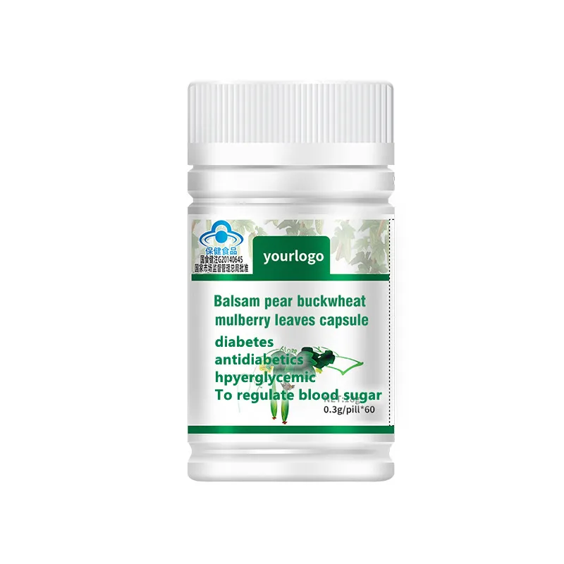 Hypoglycemia capsule Diabetic antihyperglycemic Bitter Melon Buckwheat extract anti-hypertension 60 pills