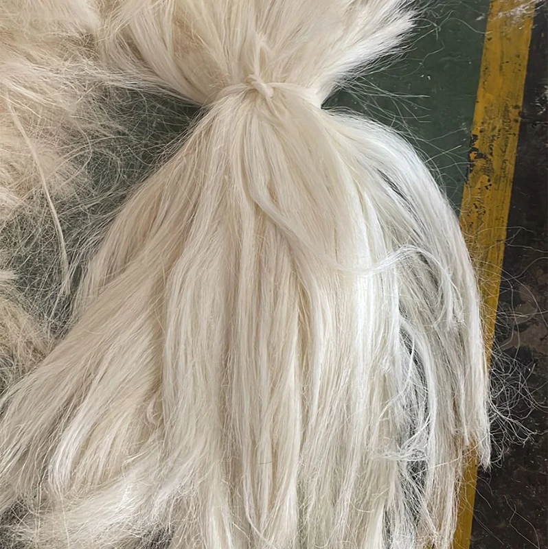 Brazil Bleached Sisal Fiber Super White Color