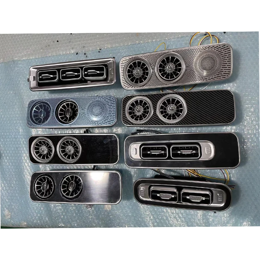 2025 China Manufacturers Plating Upgrade Air Blower Double Turbine Vent Air Vent For V Class Mini Bus Luxury Vip Cars And Vans