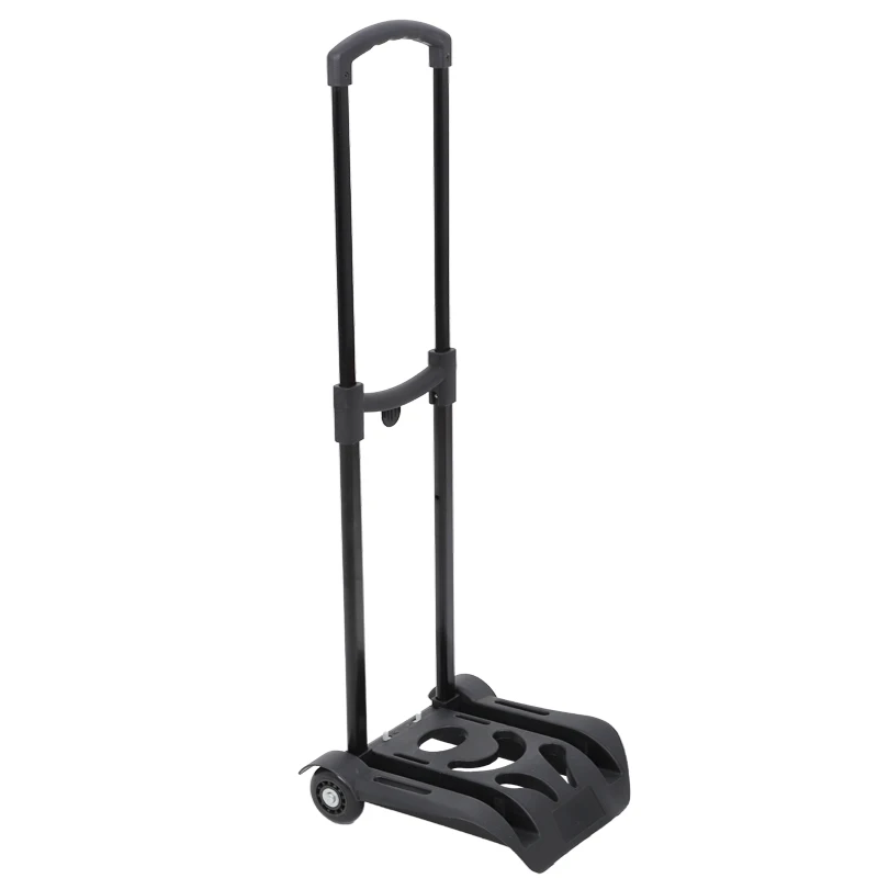 Metal Two Wheels Folding Hand Truck Dolly Luggage Trolley Cart with Telescopic Design