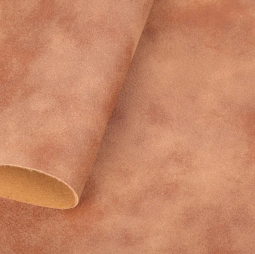 Imitation cotton bottom PU Nubuck leather synthetic leather fabric for shoes bags notebook