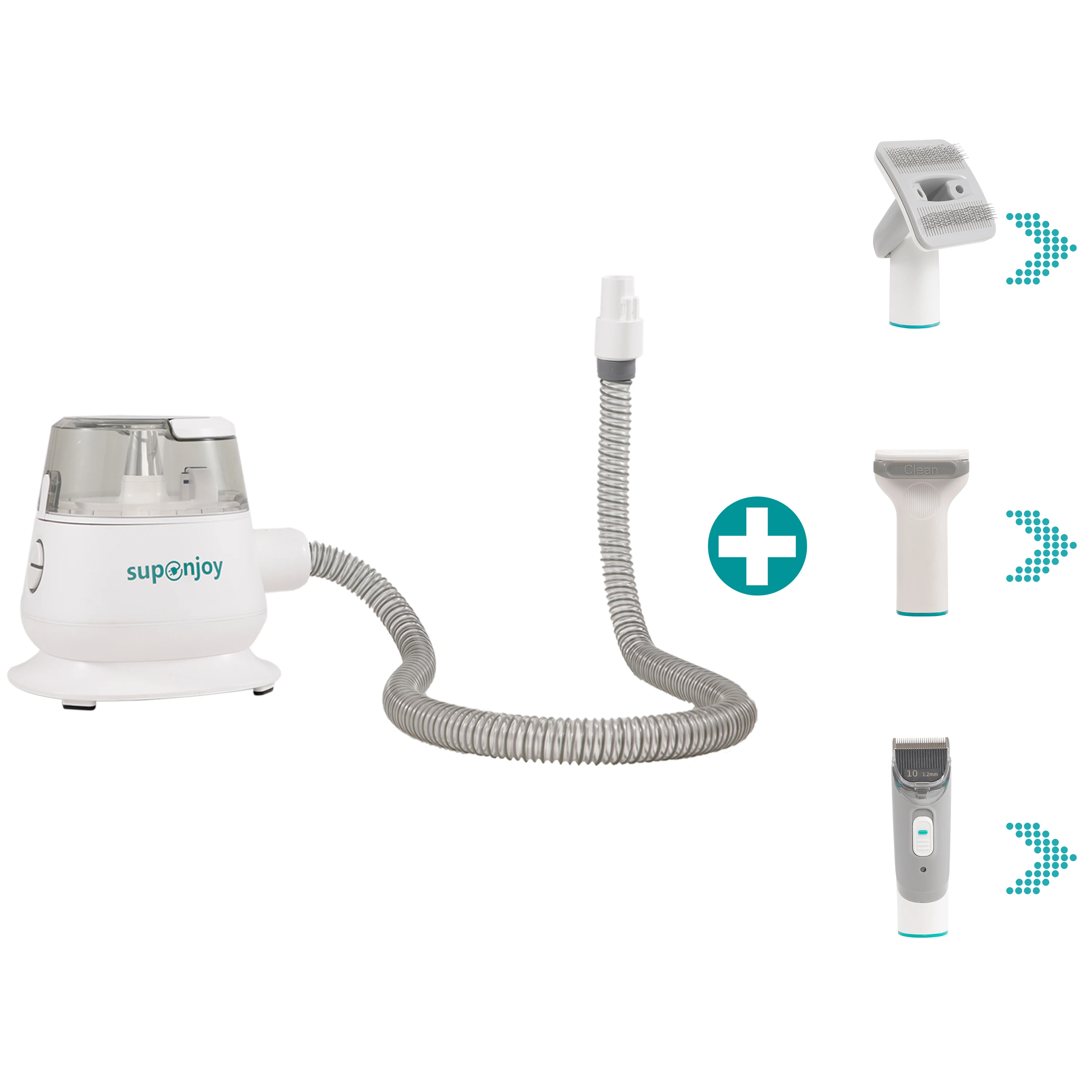 Wholesale Best Seller low noise dog clipper compleet pet shop 5 in 1 pet grooming brush kit