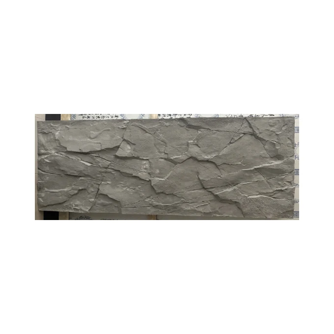 2024 New Design China manufacturer PU Faux Stone Wall Panel Artificial Landscape Stone Big Slab Panel for outdoor decoration