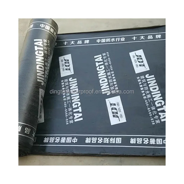 4mm Water Proof Sheet Thickness Asphalt Roofing Felt Sbs Modified Bitumen Insulation Waterproofing Membrane
