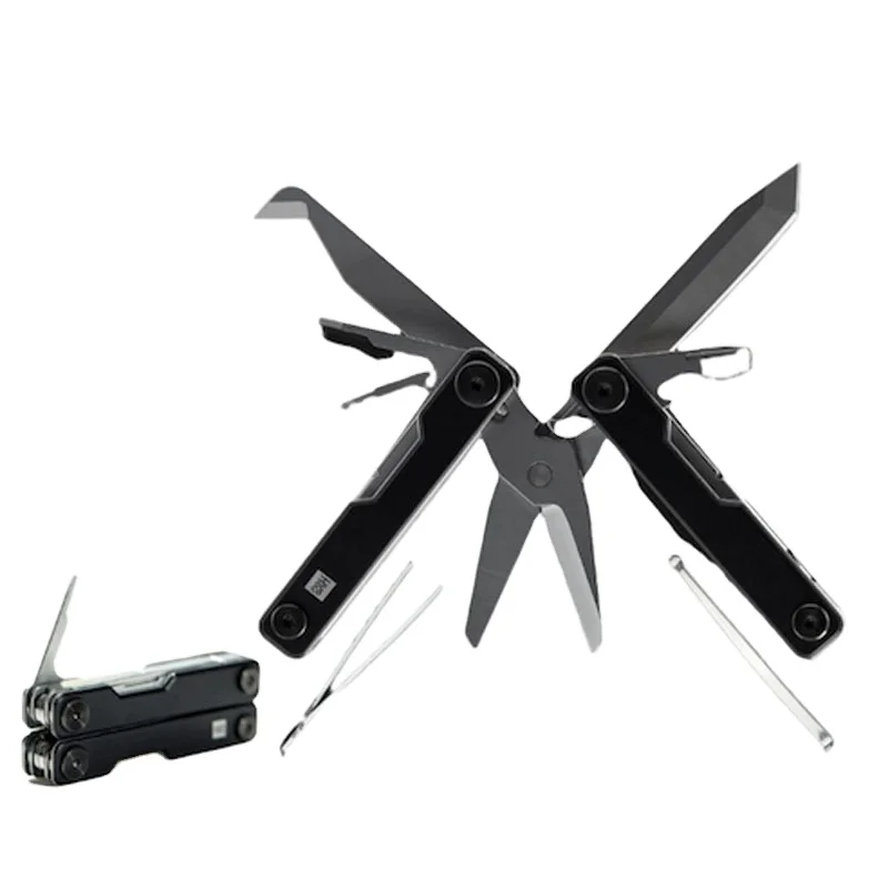 Xiaomi  HUOHOU MINI Multi-Function Knife 10 in 1Pocket Folding Knife Stainless Steel Aluminum Alloy Scissors Knife