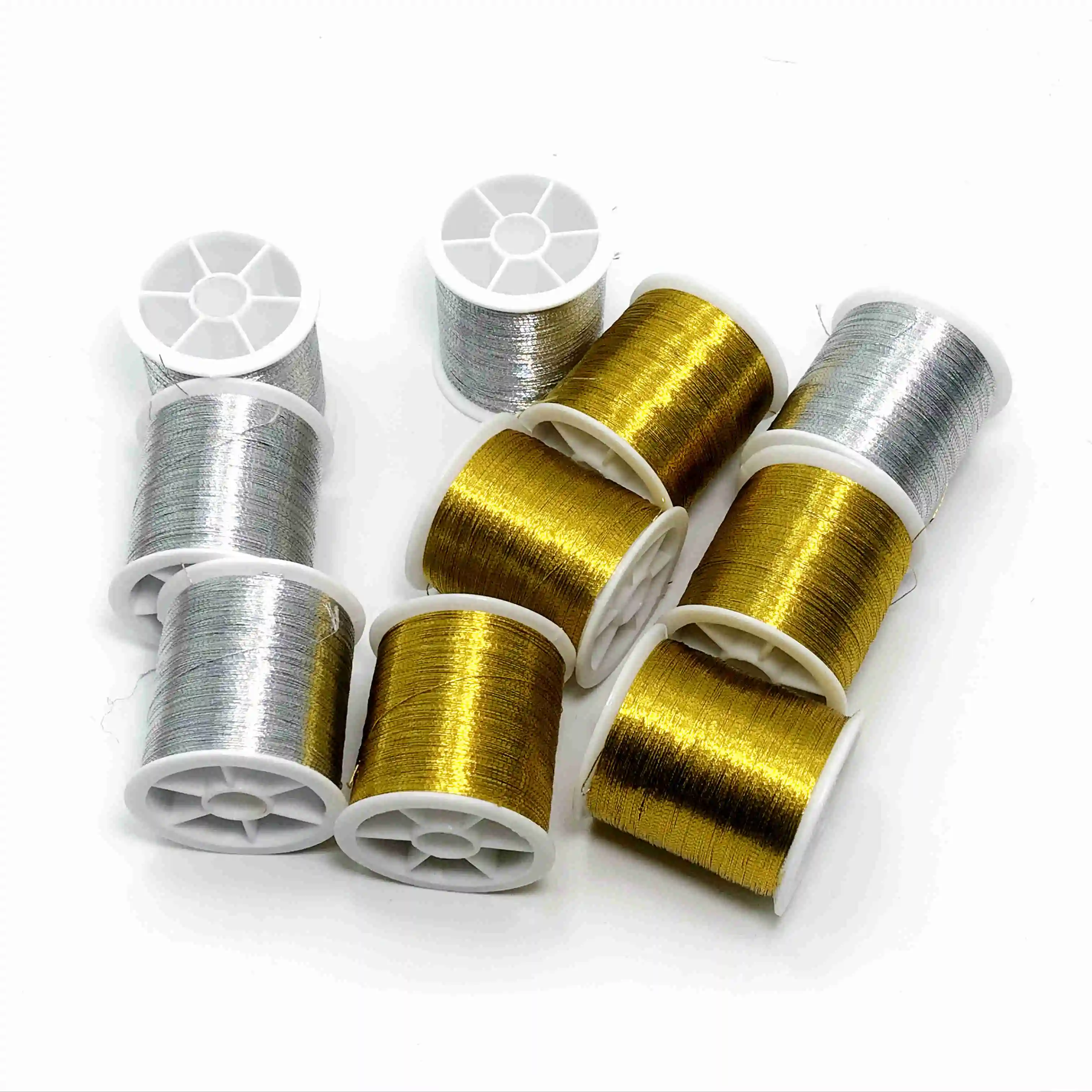 Factory direct selling hot wholesale Small Spool 0.15mm Metallic Yarn