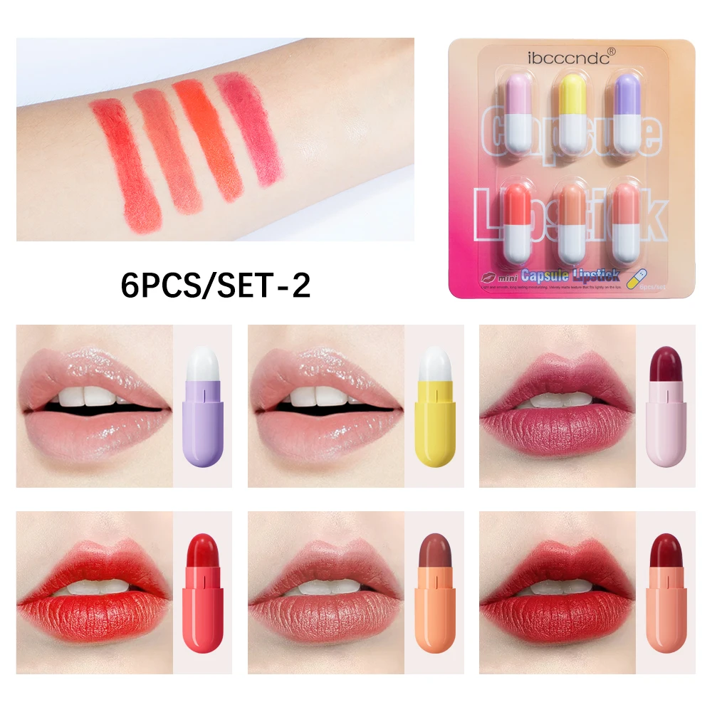 ibcccndc 6 in 1 honey milk alovera lipsticks set chinese makeup 6pcs moisturizing tinted mineral lipsticks mate waterproof